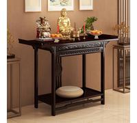 Table d'autel, Table De MéDitation Spirituelle, Armoire d'autel, Sculpté Main, Portance Ultra-RéSistante, pour Offrir à la Maison, Prière et Encens(120 * 40cm/47.2 * 15.7in)