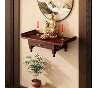 Table D'autels,Autel Bouddhiste, Table D'autel De Méditation Murale | À Fixer Au Mur Ou À Poser Sur Un Bureau Support，Piédestal Étagère Avec Tiroir，support De Prière Zen Peu Encombrant