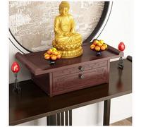 Table d'autels avec Rangement, Petite Table d'autels pour la Méditation Spirituelle, Table de Puja pour la Maison, Table de Méditation pour Les Prières, la Divination,40 * 19cm/15.7 * 7.5in