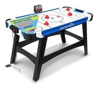 Table de air hockey - Serenelife - 147 cm - bord numérique à LED - moteur de ventilateur 12V Bleu G