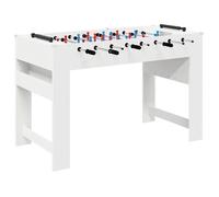 Table de baby-foot - vidaXL - Blanc - 125x60,5x80 cm - Bois d'ingénierie - Poignées antidérapantes - 22 joueurs