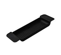Table de Baignoire pour Caddie de Bain, Conception Drainante, Plateau de Baignoire Pratique et Pratique, Matériau Plastique Portable Durable pour Les Toilettes (Noir)