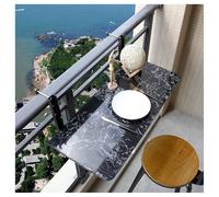 Table de Balcon à Hauteur réglable, Table de Bar Pliante pour Jardin et terrasse, Table Suspendue multifonctionnelle (L60*l35cm/L23.6*l13.8in)