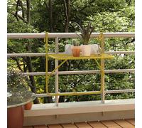Table de Balcon Doré 60x40 cm Acier Table Basse Suspendue Rampe Jardin vidaXL