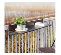 Table de Balcon extérieure réglable en Hauteur, Table de Bar Pliante pour terrasse, Structure en Alliage d'aluminium, Table compacte pour Balcon Peu encombrante, capacité de Charge 40 kg, L