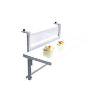Table de balcon murale pliable réglable pour économiser de l'espace - Bureau d'étude compact en plein air, parfait pour les petits espaces (60 x 30 cm)