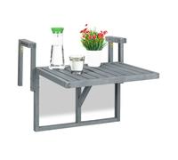 Table de balcon pliable léger table suspendue pour balcon bois de sapin 20 kg