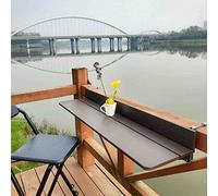 Table de Balcon Pliante et réglable de 60 à 120 cm, Table de Bar pour balustrades, Table d'appoint d'extérieur légère, Table d'appoint Murale Suspendue, Tables Extensibles, Accessoires de ba