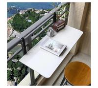 Table de Balcon réglable - Table de Bar Pliante pour Jardin, terrasse et Promenade, compacte, 3 hauteurs réglables (L60*l35cm / L23.6*l13.8in)