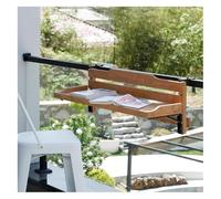 Table de Balcon Suspendue Balcony Railing Table,Outdoor Folding Hanging Table,Deck Tables for Outside,Patio,Balcony,Folding Balcony Bar Table for Railings,Adjustable Height Outdoor Desk(B-L150*W25CM)