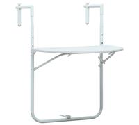 Table de Balcon Suspendue Noir Aspect de Rotin Plastique Table Basse vidaXL