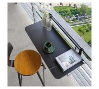 Table de Balustrade de Balcon，Table de Balcon Suspendue Pliable,Table Suspendue Rabattable et Hauteur Réglable,table de jardin résistante aux intempéries, petite table(A,L80*W35cm/L31.5*W13.8in)