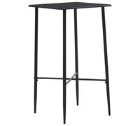 Table De Bar Noir 60x60x111 Cm Mdf