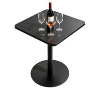Table de bar à cocktails, hauteur comptoir, table de bistro, base robuste | Tables d'ordinateur, table d'appoint snack-café, table de chevet pour restaurant, café, restauration commerciale(60x60x73cm)