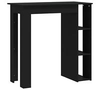 Table de bar - vidaXL - Noir - Bois d'ingénierie - 2 places - 102x50x103,5cm