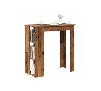 vidaXL Table de bar avec étagère vieux bois bois d'ingénierie 856760