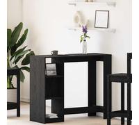 Table de Bar avec Étagères Meuble Bistrot Comptoir Bois d'Ingénierie vidaXL