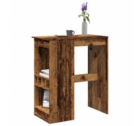 Table de Bar avec Étagères Meuble Bistrot Comptoir Bois d'Ingénierie vidaXL