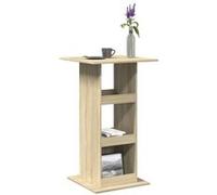 vidaXL Table de bar chêne Sonoma bois d'ingénierie avec rangement