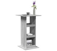 vidaXL Table de bar moderne – Chêne noir – Bois d'ingénierie 60x60x100 cm