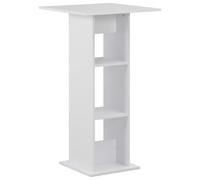 Table De Bar Blanc 60x60x110 Cm Blanc