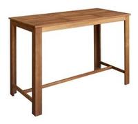 vidaXL Table de bar en bois d'acacia solide 150 x 70 x 105 cm Brun G