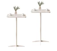 Table de Bar carrée, comptoir Noir Bistro Pub Tables 60CM Dessus pour Bar à Cocktails pub, Bar pub café thé Salle à Manger Bistro Table extérieure (Hauteur 105CM)