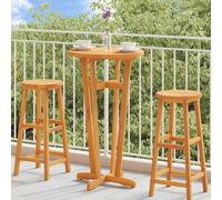 Table de Bar de Jardin Meuble Bistrot Terrasse Bois d'Acacia Solide vidaXL