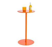 Table de bar de pub orange, table de bistro à cocktail en métal, table de petit-déjeuner moderne, bureau de cuisine, tables de comptoir rondes hautes, tables d'appoint de salon ( Size : 60x60x104cm )