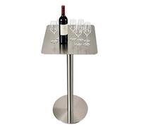 Table de bar de salle à manger industrielle,petite table de bureau,tables hautes carrées,tables hautes faciles à nettoyer pour la cuisine à domicile,le coin petit-déjeuner,le café(70x70x75cm)