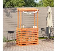 Table de bar d'extérieur - lemon - 2 personnes - avec toit marron bois massif TT344