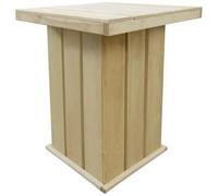 vidaXL Table de bar d'extérieur 75x75x110 cm Pin imprégné FSC 2 places Carré