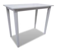 vidaXL Table de bar en bois Blanc 241701