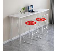 Table de bar en bois massif - Table haute rectangulaire avec plateau spacieux pour cuisine, salle à manger, café ou comptoir - Design créatif Live Edge
