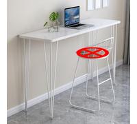 Table de bar étroite longue et haute en bois massif - Table de bar rectangulaire - Table de bar créative à bord vivant - Table de salle à manger spacieuse pour cuisine, salle à manger, table basse