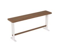 Table de bar étroite pour petits espaces, nordique minimaliste en bois massif avec finition laquée à haute température et pieds épais, idéale pour la cuisine, la salle à manger et le bistrot