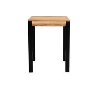 Table de bar extensible en bois massif et métal L80-135 cm TRAP