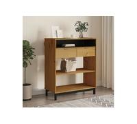 Vidaxl Table De Bar Flam 92x45x110 Cm Bois Massif Pin Marron