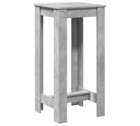 vidaXL Table de bar Gris béton 51x50x103,5 cm Bois d'ingénierie