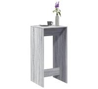 Table de bar grise Sonoma 51 x 50 x 103,5 cm, table à manger en bois robuste pour la cuisine, table haute polyvalente pour des conversations détendues