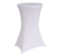 Table De BAR Haute Bistrot Fête Avec Housse Ø 60cm Pliante + Blanc