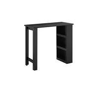 SoBuy Table de Bar Haute Noire 112x57x106 cm