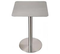 Table de Bar Haute,Table d'appoint d'extérieur carrée Moderne en Acier Inoxydable pour Salle à Manger,Bistro,Table de comptoir pour Boissons,Salle à Manger pour la Maison et Le thé(50x50x95cm)