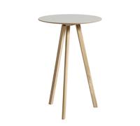 Table de bar linoléum Copenhague CPH20 2.0 Ø70cm water-based lacquered oak base