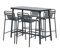 Table de bar mange debout en aluminium Miami