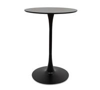 Table de Bar - Milton & Oldbrook - Prague Noir - Blanc - Métal