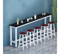 Table de bar Moderna noire pour cuisine, petit déjeuner, maison ou restaurant - 140 x 30 x 100 cm - Table de radiateur élégante pour l'extérieur - Table à manger élégante pour salle à manger