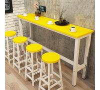 Table de bar moderne en bois - Table console rectangulaire de 160 cm pour cuisine, balcon, petit déjeuner, café - Table de canapé à hauteur de comptoir, design élégant de balustrade (100,1 cm de