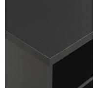 Table De Bar Noir 60x60x110 Cm Noir