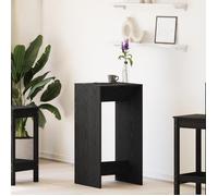 vidaXL Table de bar Noir chêne 51×50×103,5 cm Bois reconstitué